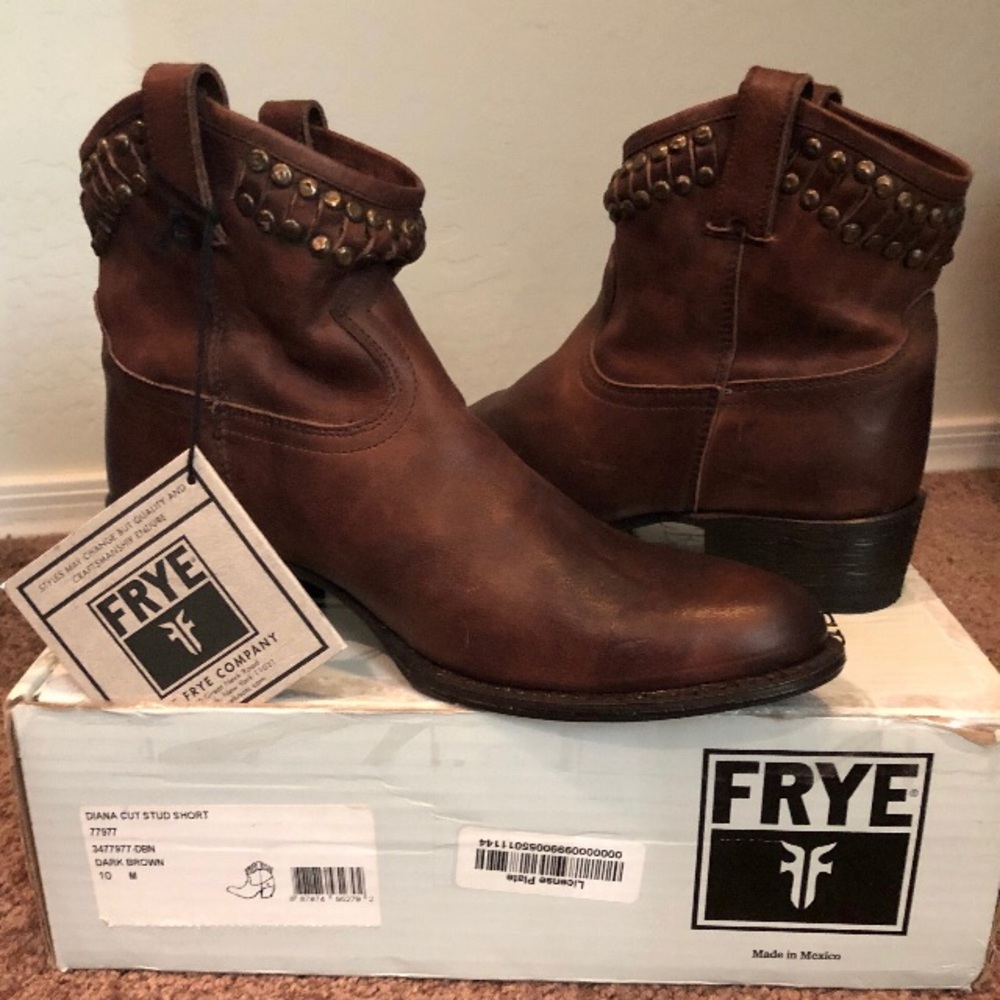 Frye Diana Stud Short Booties